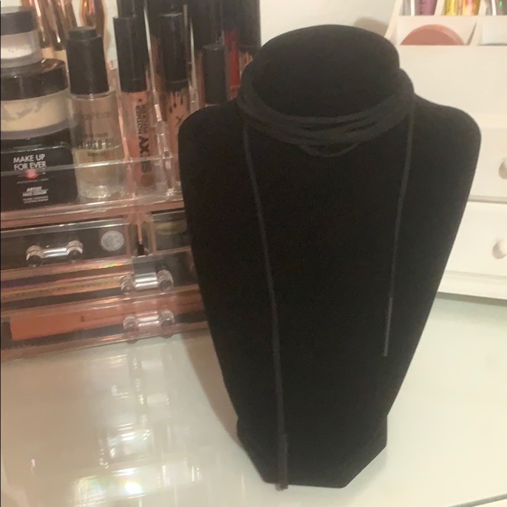 Black Wrap Around Choker Necklace